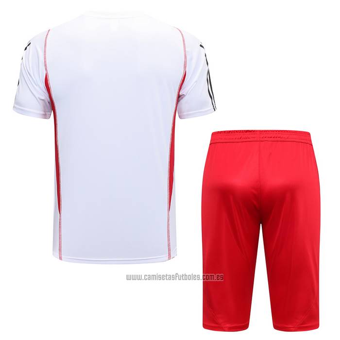 Chandal del Flamengo Manga Corta 2023-2024 Blanco - Pantalon Corto